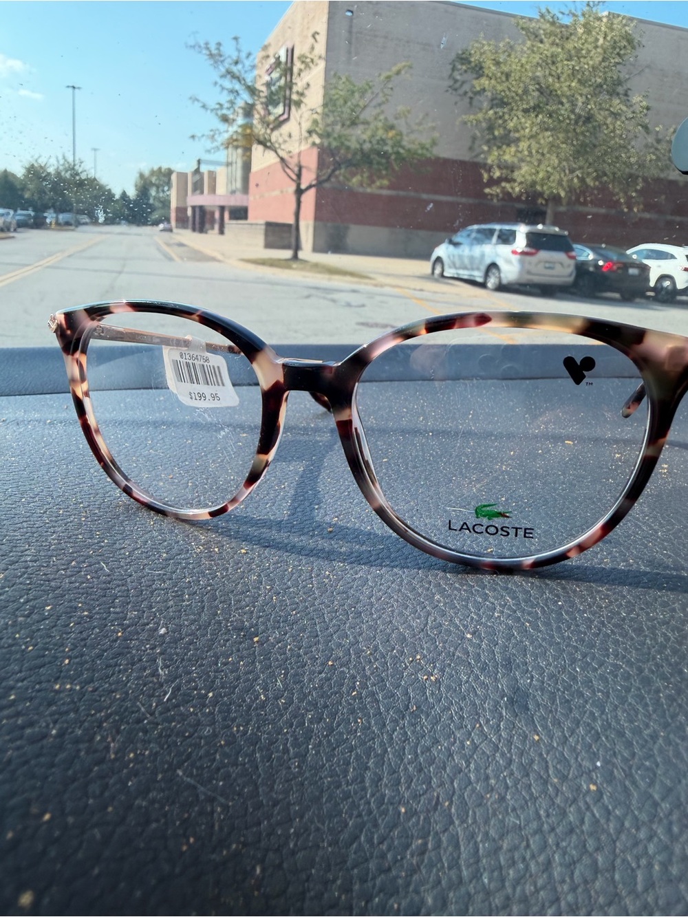 Lacoste Women's Tortoiseshell Round Glasses - Brown and Cream